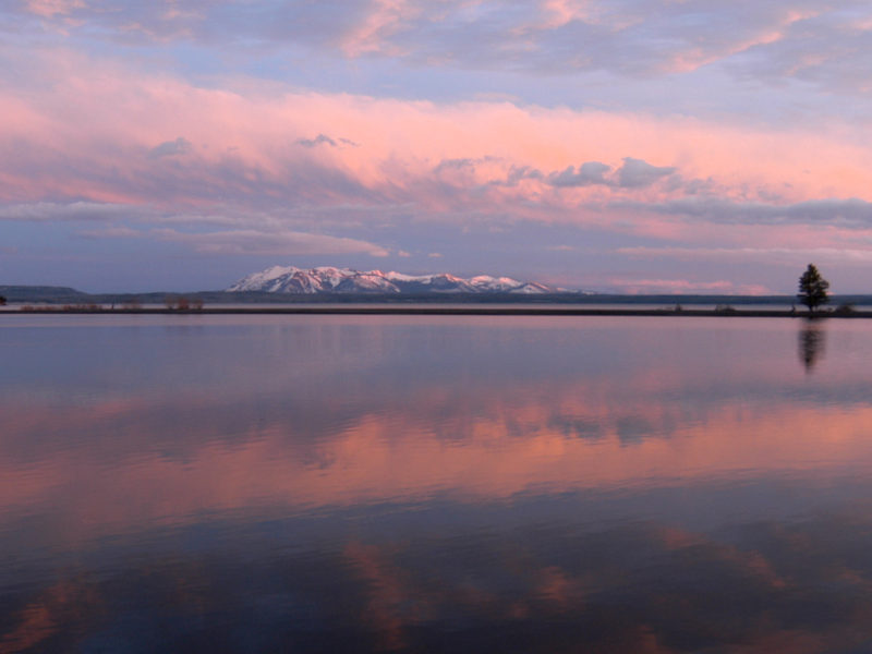 Some Yellowstone National Park visitors have reported hearing odd sounds in the skies above Yellowstone Lake on clear days in the early mornings. (Ruffin Prevost/Yellowstone Gate - click to enlarge)