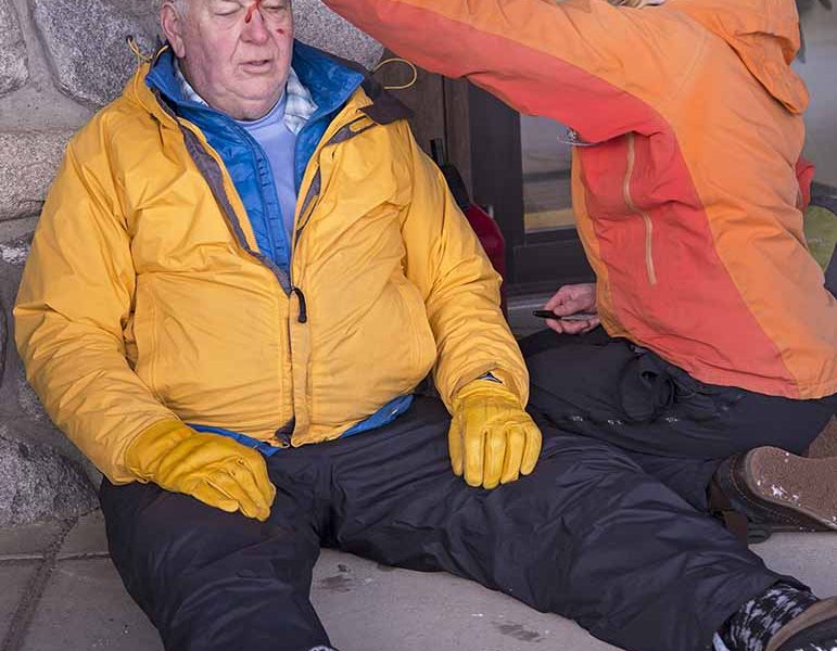 Participants in a wilderness first aid course held earlier this month in Gardiner, Mont. take turns as patients and rescuers while simulating a variety of scenarios.