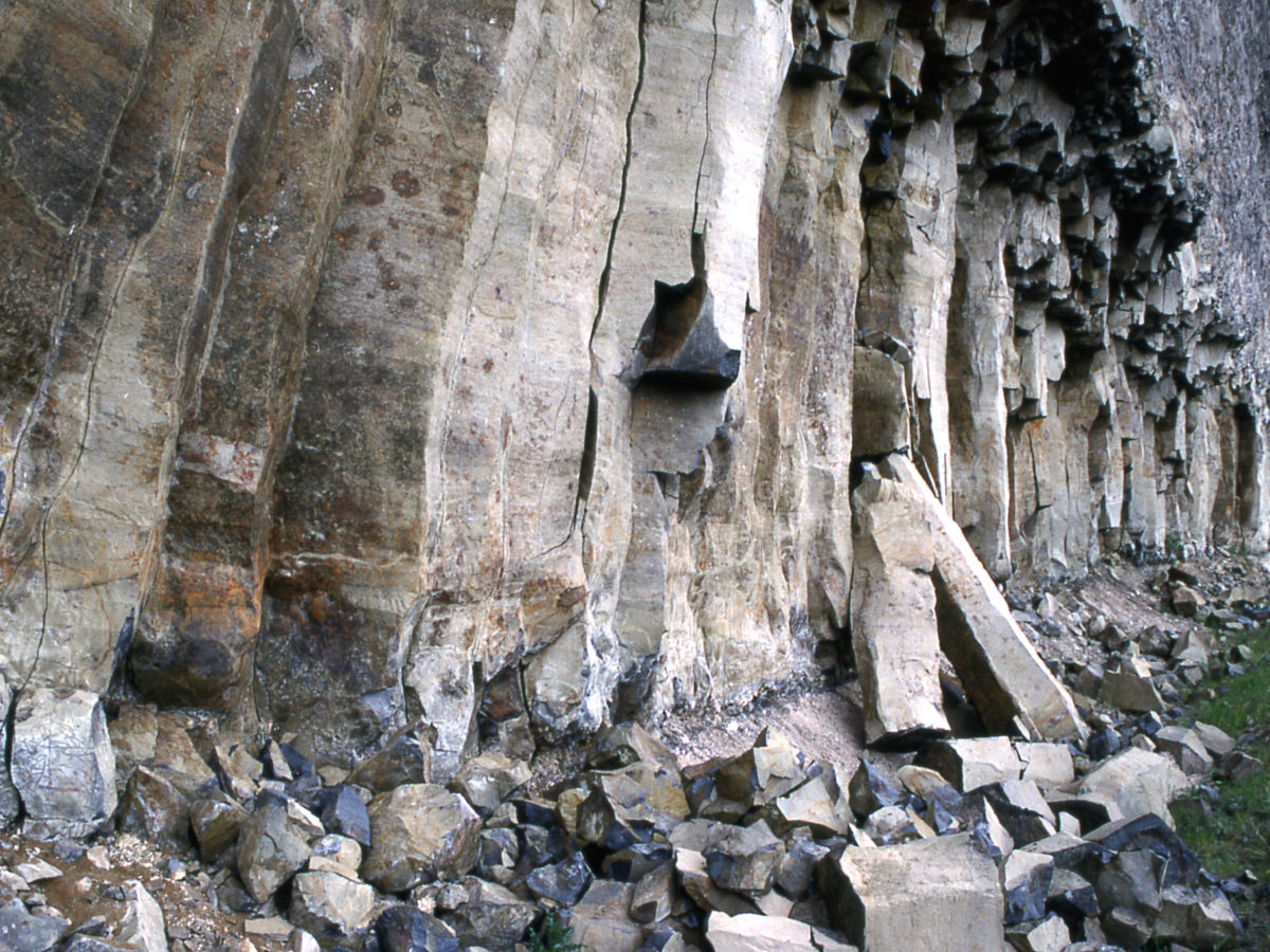 A cave found along the boundary of Yellowstone National Park was revealed after a shift in basalt columns similar to those found in the park's northern range.