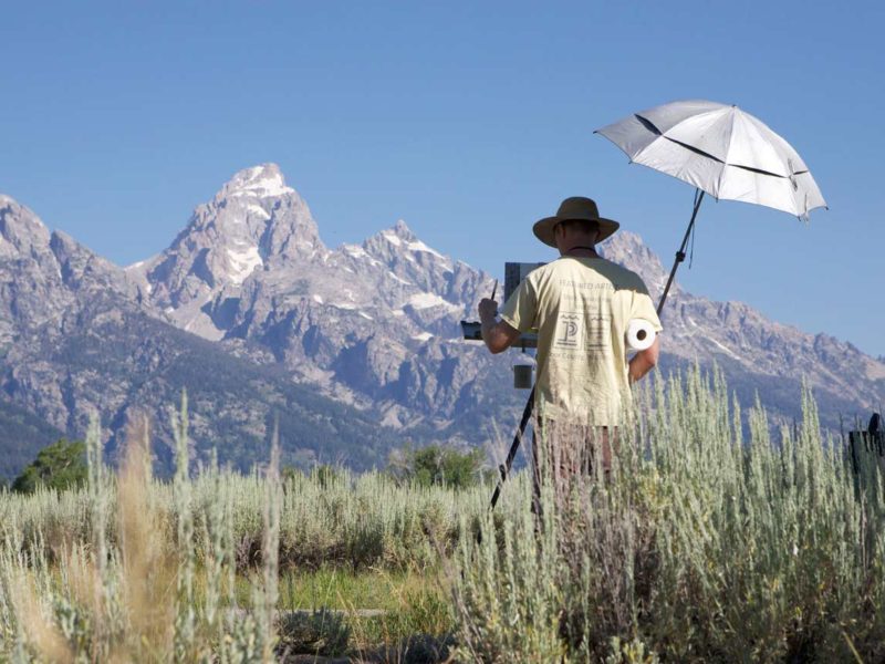 Over 40 professional artists will spend two weeks in Grand Teton National Park as they participate in the fourth annual Plein Air for the Park fine art exhibition and sale.