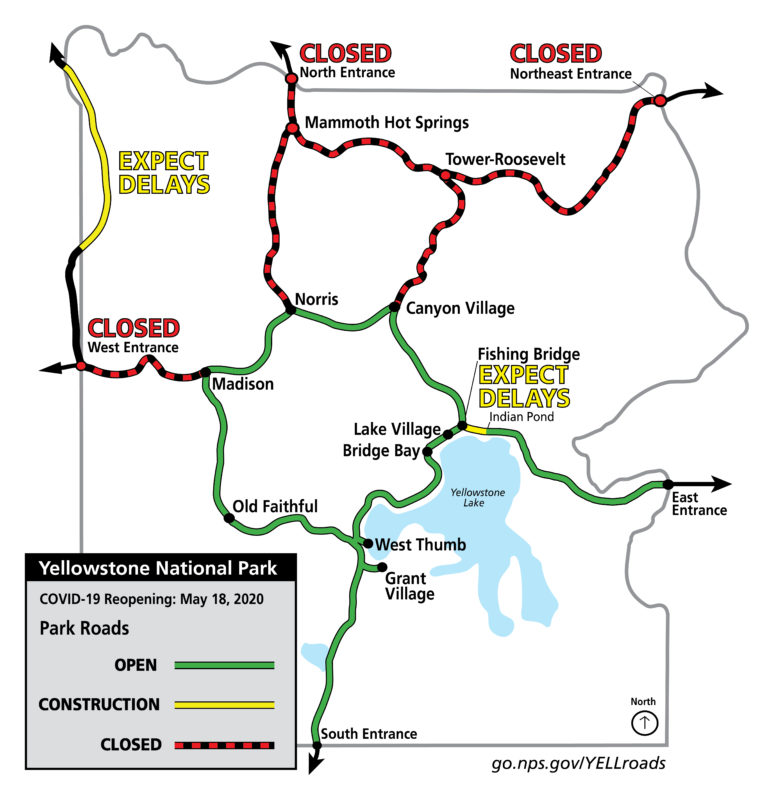 Yellowstone to open South, East gates May 18 in phased reopening