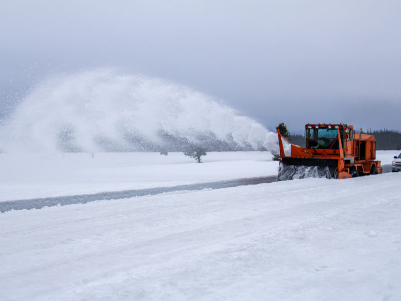 Grand Teton National Park will begin spring plowing operations March 22. (NPS Photo/A White)